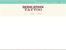 Tablet Screenshot of dedicationtattoo.com